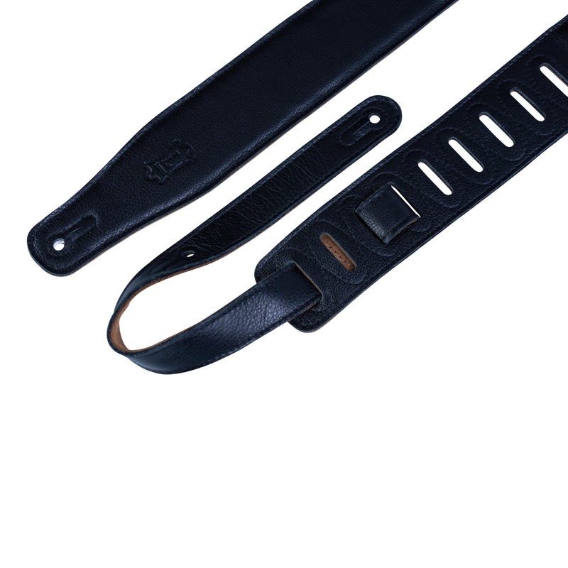 Levy's Leathers 2 1/2"Strap with Garment Leather Top,Black - Image 2